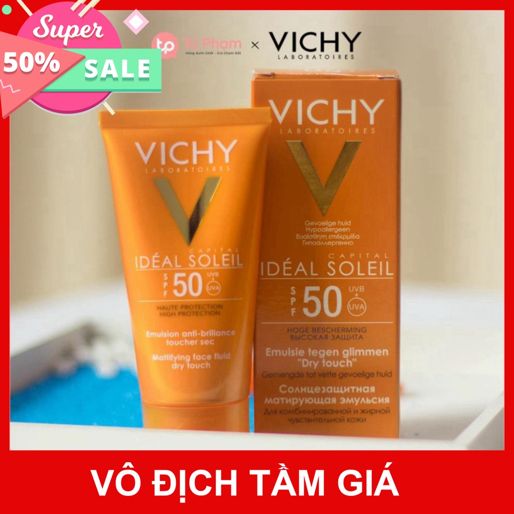 [Sale 1k giá hủy duyệt] Kem Chống Nắng Vichy SPF 50 Ideal Soleil 50ml