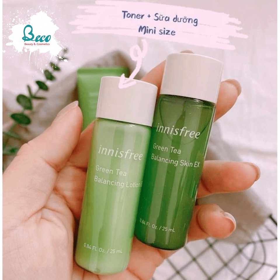 Set dưỡng da trà xanh Innisfree Green Tea Balancing Skin Care Trio Set EX