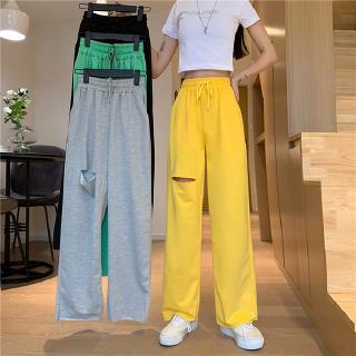 Quần Dài Ống Rộng Lưng Thun Thời Trang Cho Nữ