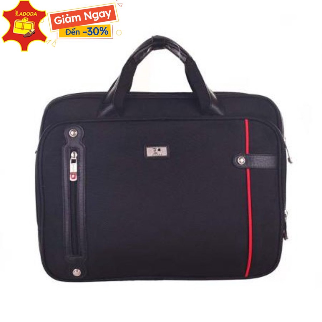 Túi dù laptop,Cặp văn phòng, Cặp công sở viền da đựng laptop máy tính xách tay đẹp nam nữ Ladoda T110113 | BigBuy360 - bigbuy360.vn