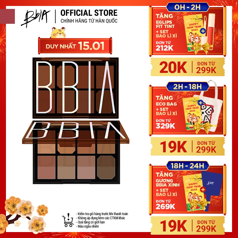 Bảng Phấn Mắt Bbia Final Shadow Palette Version 2 (2 màu) 11g - Bbia Official Store