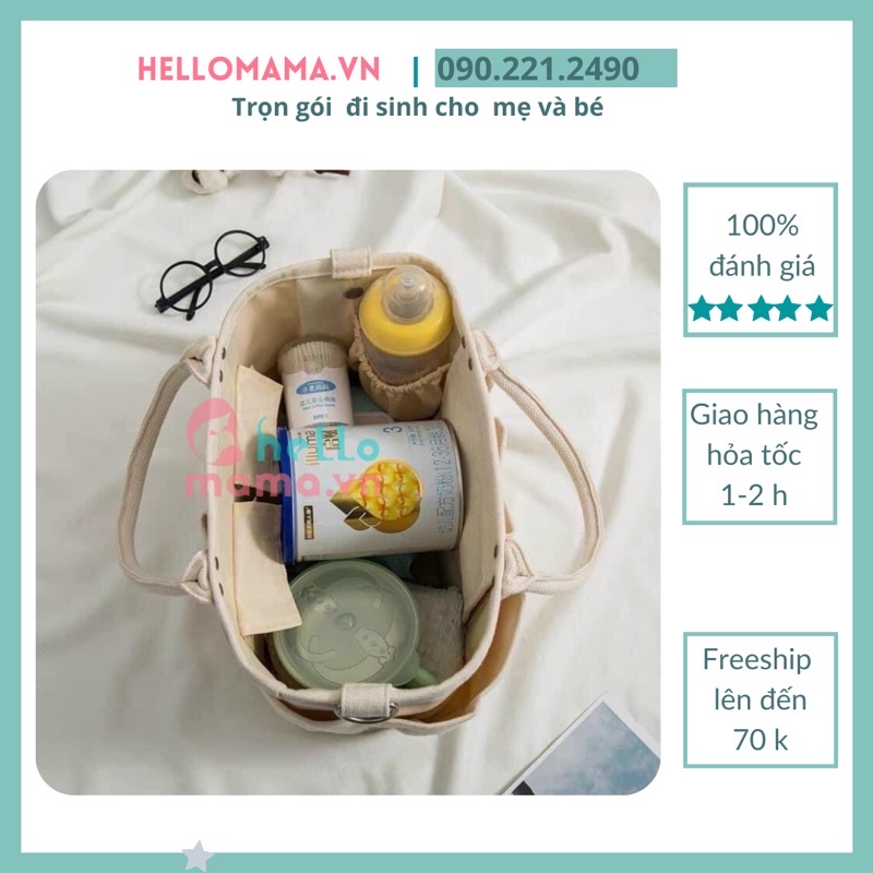 Túi Bỉm Sữa Giữ Nhiệt Organic Xuất Hàn Cao Cấp
