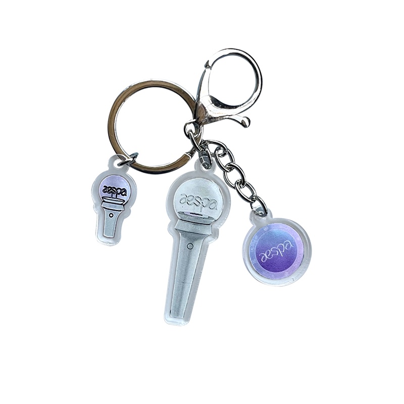 Móc Khóa Acrylic Kết Hợp Đèn Khẩn Cấp aespa