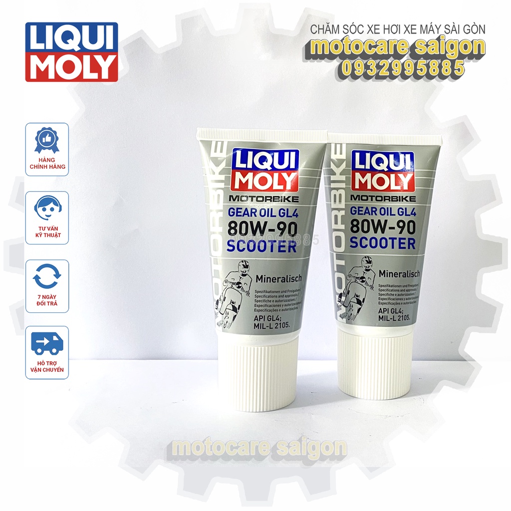 Nhớt Lap Hộp Số Liqui Moly Motorbike Gear Oil 80W-90 Scooter 150ml