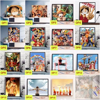 [ORDER] TRANH SƠN DẦU TỰ TÔ MẪU ONE PIECE SIÊU NGẦU