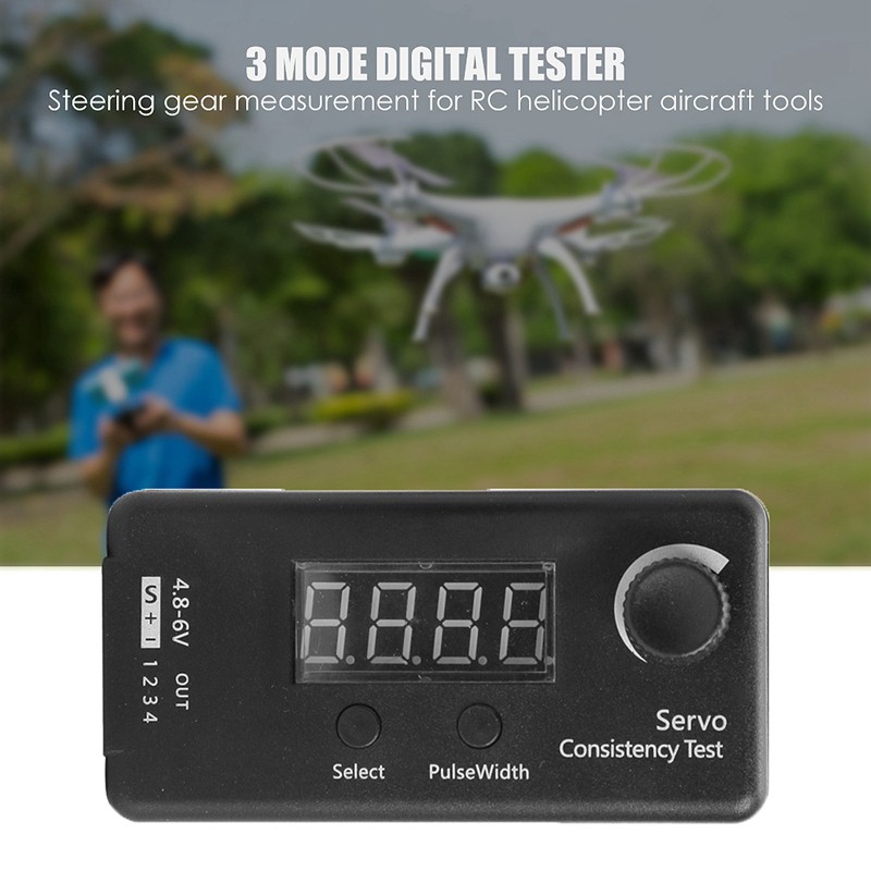 Mini 3 Modes Digital Servo/ESC Consistency Tester Steering Gear Measurement for RC Helicopter Airplane Car Tool