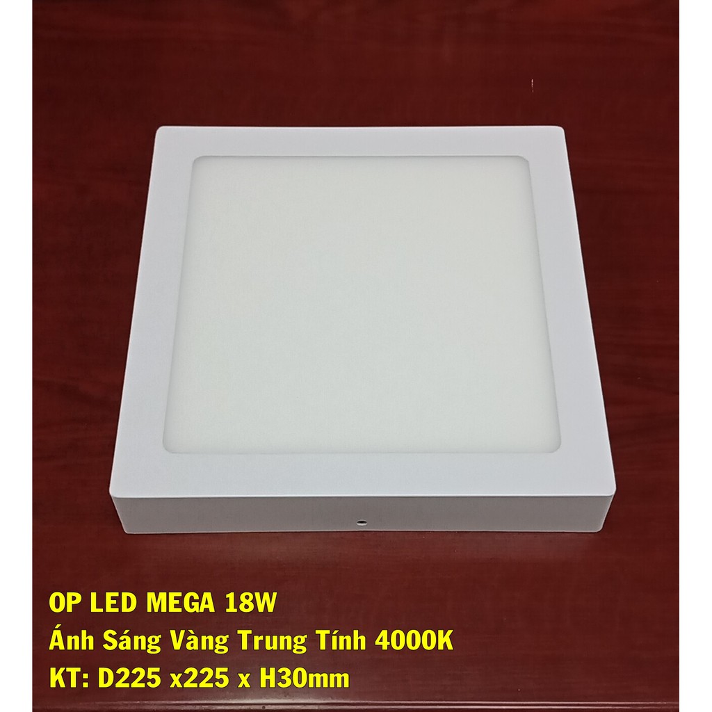 Đèn ốp trần led 18w lắp nổi