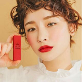 💋Son 3CE 214 Đỏ Tươi Lì (Cam Kết Chuẩn Auth)