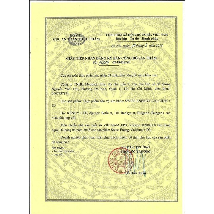 [CHÍNH HÃNG CHÂU ÂU] Viên Sủi Bổ Sung Canxi-D3 - Chắc khoẻ xương và răng Swiss Energy/VimiraDS (Tuýp 20 viên) | Thế Giới Skin Care