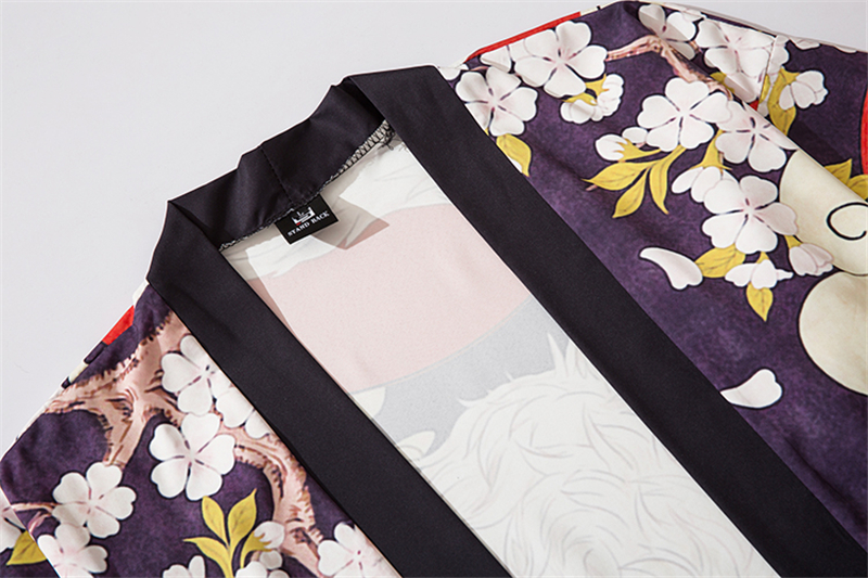 M-XXL 2021 New Fashion Loose Asian Streetwear Cardigan Women Men Harajuku Haori Japanese Kimono Cosplay Yukata Clothes