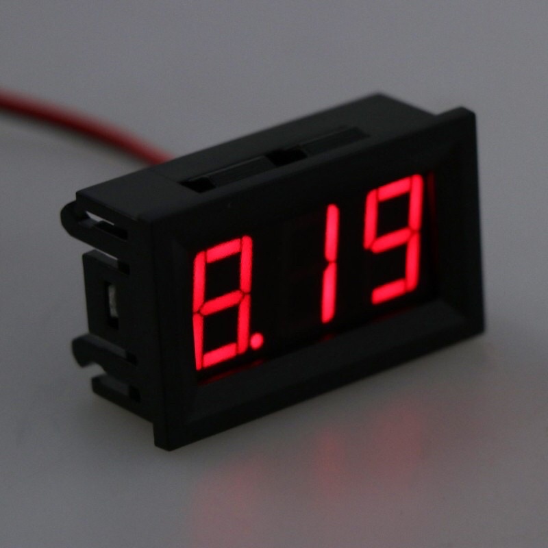 Vôn Kế Điện Tử 3 Ống Led Mini 0.56 Inch Dc 4.5-30v