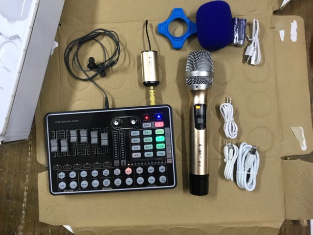 [Freeship toàn quốc từ 50k] Combo sound h9( bluetooth) mic ami (bluetooth) full phụ kiện
