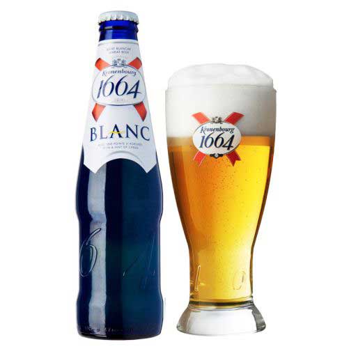 Bia Kronenbourg 1664 Blanc 5% – Chai 330ml – Thùng 24 Chai