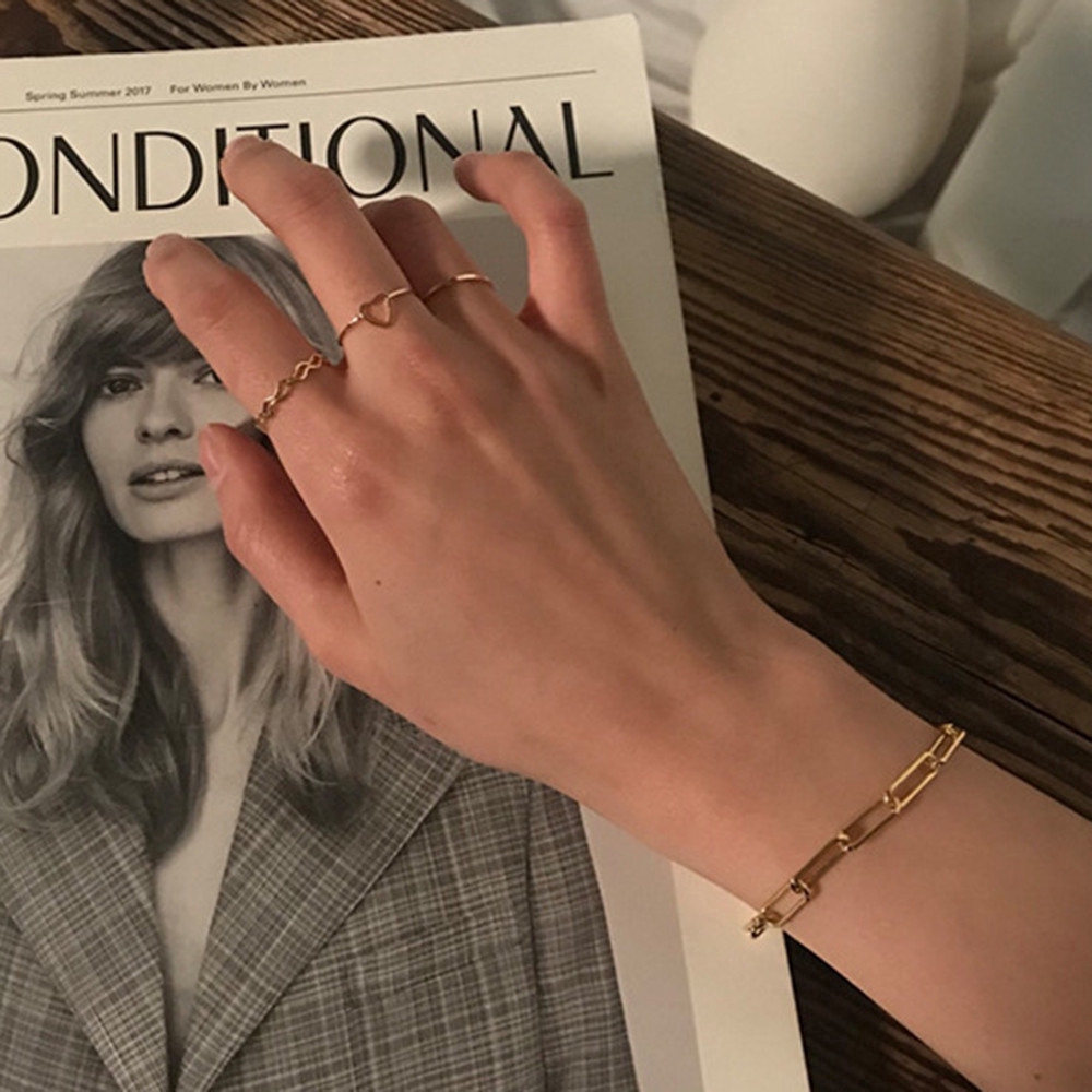 Bộ 4 Nhẫn Thiết Kế Xinh Xắn Thời Trang Cho Nữ