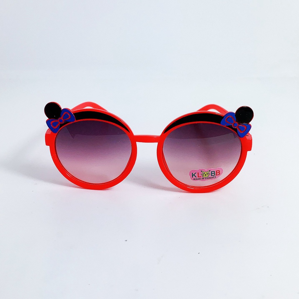 Kính mát trẻ em form ôm mặt Jun Secret tròng đính hoa dễ thương dành cho bé trai và bé gái từ 1 tới 5 tuổi JS202207