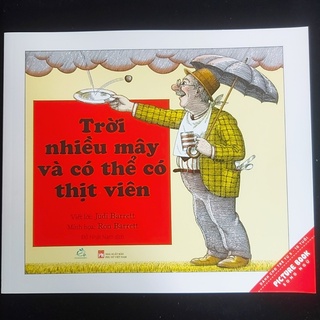 Sách - Picture book song ngữ Trời nhiều mây và có thể có thịt viên p1+p2(2 cuốn)