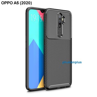 Ốp lưng OPPO A5 2020 Film Carbon Case siêu chống sốc