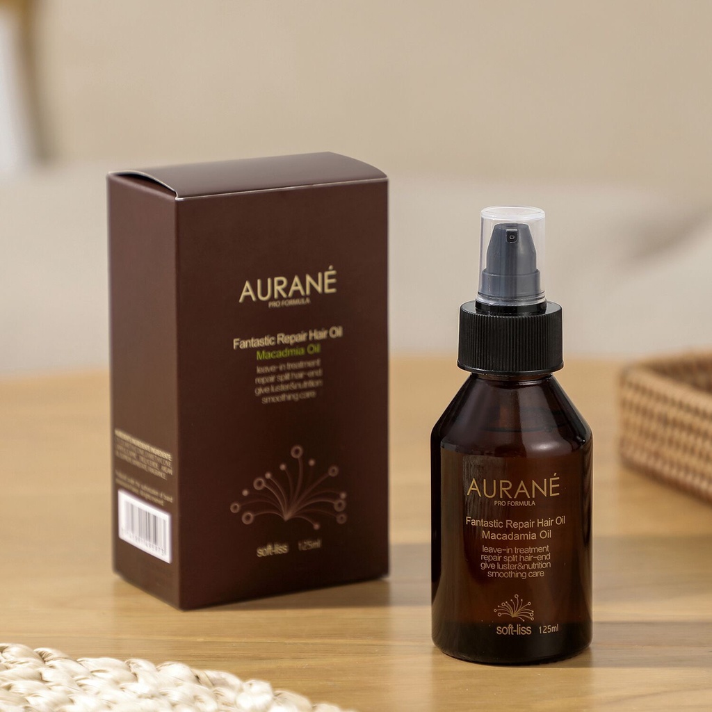 Tinh dầu dưỡng tóc Aurane Softliss 125ml Hỗ Trợ Tái Tạo Cho Mái Tóc Bóng Mượt