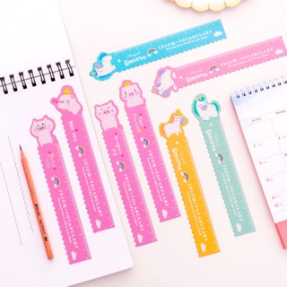 Thước nhựa dẻo 15cm Pig & Unicorn