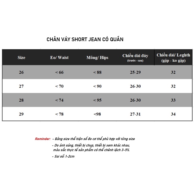 Chân Váy Short Cạp Thấp Có Kèm Quần Co Giãn Sofm Wear (VSHORT)