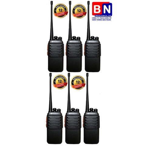 Bộ 6 Bộ đàm motorola GP650 - 2 Chế Độ Sạc, Giá Rẻ, Siêu Bền, Bảo Hành 12 Tháng