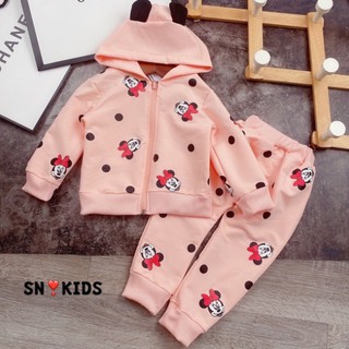 Xả Bộ mickey 2 màu cho bé gái