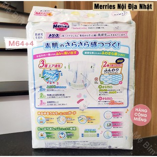 MERRIES NỘI ĐỊA NHẬT CÓ HÓA ĐƠN CHỨNG TỪ ( HÀNG CỘNG MIẾNG,Tã Dán/Quần SIZE NB96/S88/M68/L58/M64/L50/XL44/XX32,DATE MỚI)