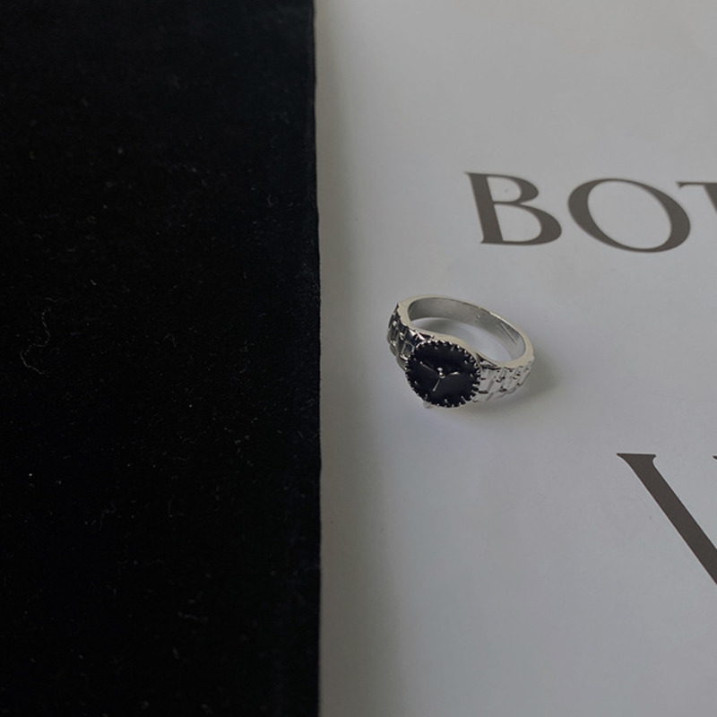 Nhẫn Hình Đồng Hồ Đeo Tay Đơn Giản Cá Tính Phong Cách Hiphop Thời Trang