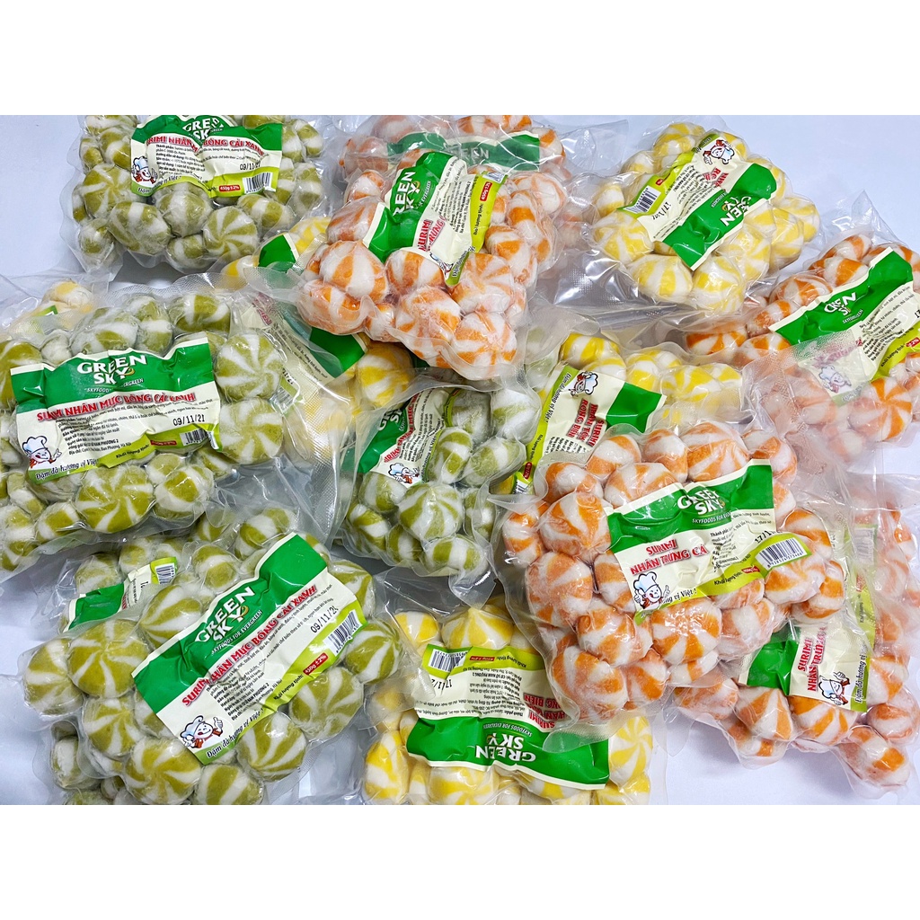 Viên Thả Lẩu Lacusina & Green Sky 500g - Bánh bao nhân trứng cá - Siêu Thị Lẩu | BigBuy360 - bigbuy360.vn