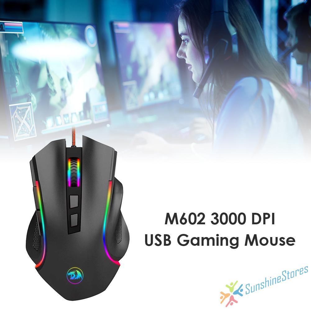 Chuột Gaming Redragon M602A-Rgb 8 Nút Bấm, 7200 Dpi