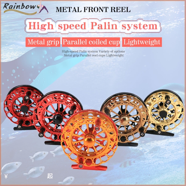 Fly Fishing Reel Portable Flies Front Line Wheel Mini CNC 2BB 1:1 Gear Ratio Flywheel Freshwater