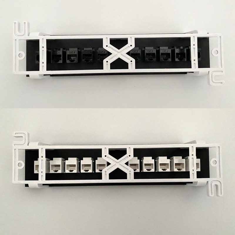 Bảng Điều Khiển Dán Tường 10 Cổng NEX CAT6 10G Hỗ Trợ 1U Patch UTP 19inch