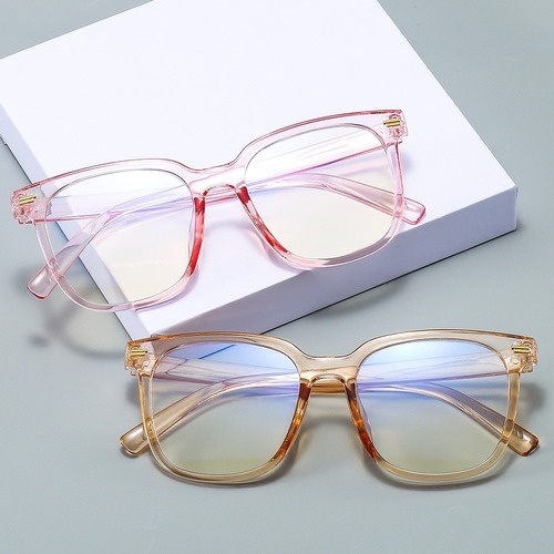 Mắt kính gọng tròn lớn chống tia bức xạ kiểu Hàn Quốc sang trọng cho nữ