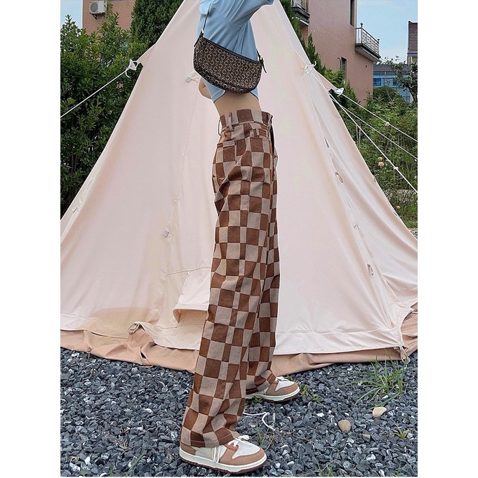 Quần jeans Nữ Dài Lưng Cao Ống Rộng Thời Trang