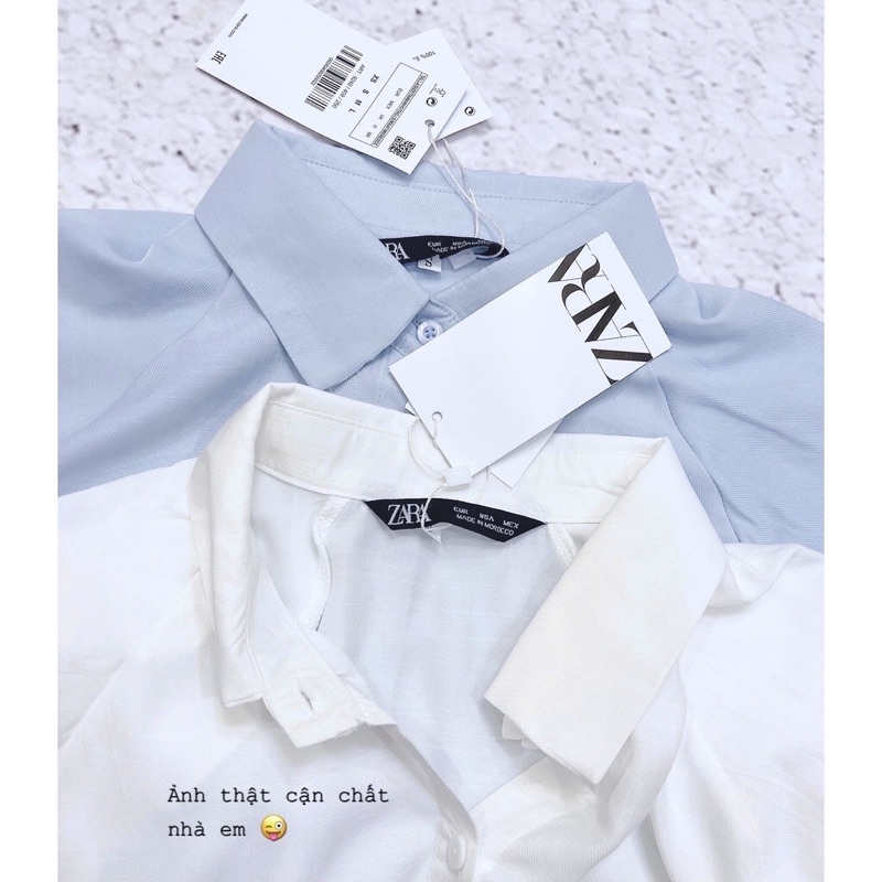 Áo Sơ Mi Tay Bồng 2 Màu