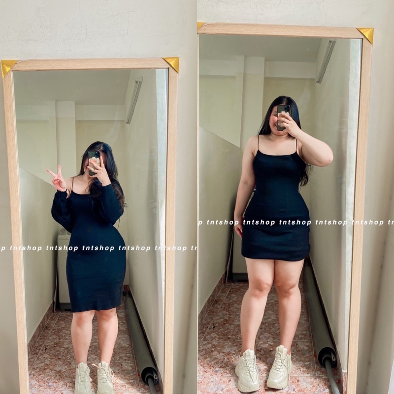 Đầm Body 2s Bún [ TNT Shop Bigsize 60kg - 90kg ] Ảnh thật 100%