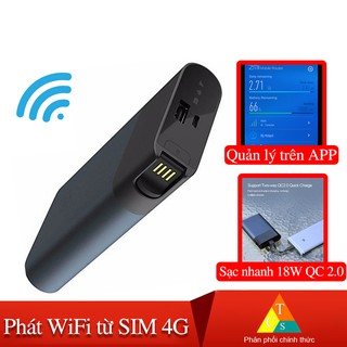 ZMI MF885 phát wifi từ sim 3G/4G kiêm sạc dự phòng 10000mAh