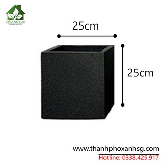 Chậu đá mài vuông 25cm