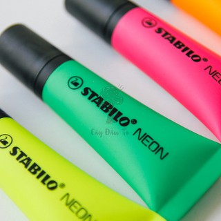 Bộ 5 Bút Highlight Stabilo Neon Dạng Tuýp
