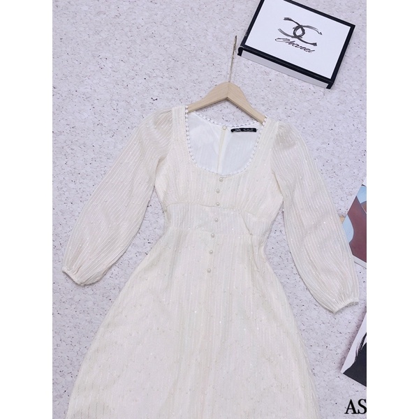 ⚡️BÁN SỈ⚡️Đầm xoè cổ vuông cúc ngọc ren 2 lớp | BigBuy360 - bigbuy360.vn