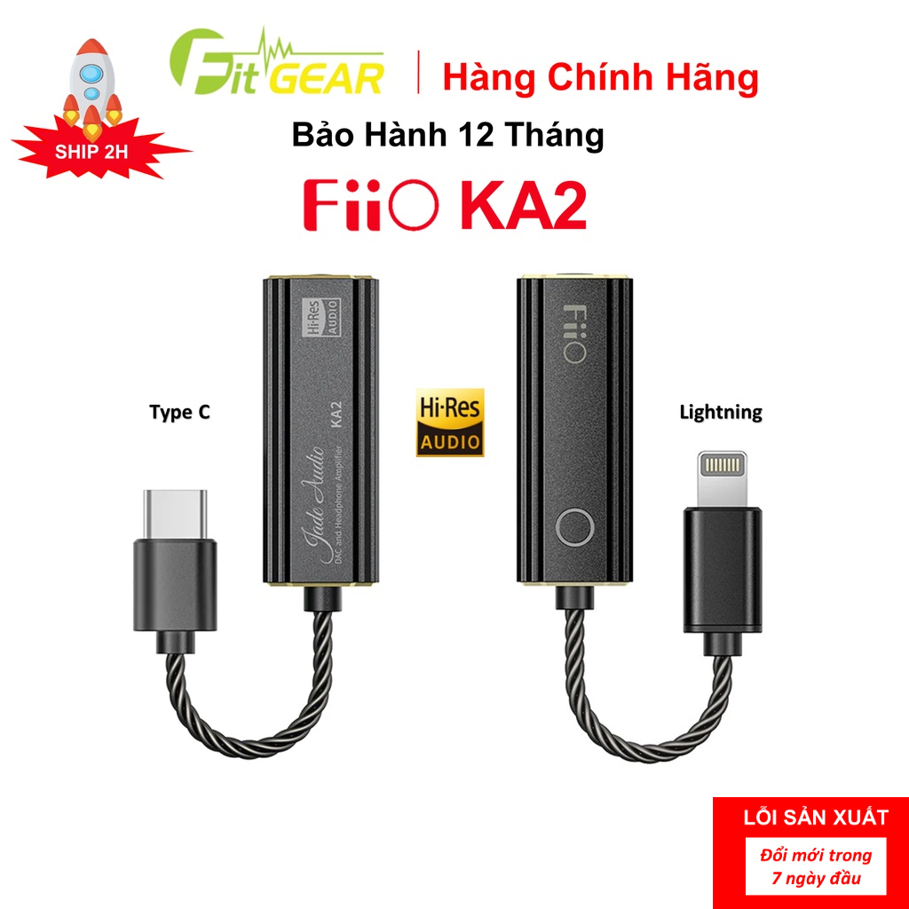 Bộ Chuyển Đổi Âm Thanh Dac/Amp FiiO KA2 - Bảo Hành Chính Hãng 12 Tháng
