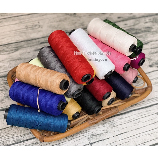Sợi dệt làm nón mũ, túi xách, cuộn 160gr (BM từ 43 đến 66) Hoa Tay Handmade