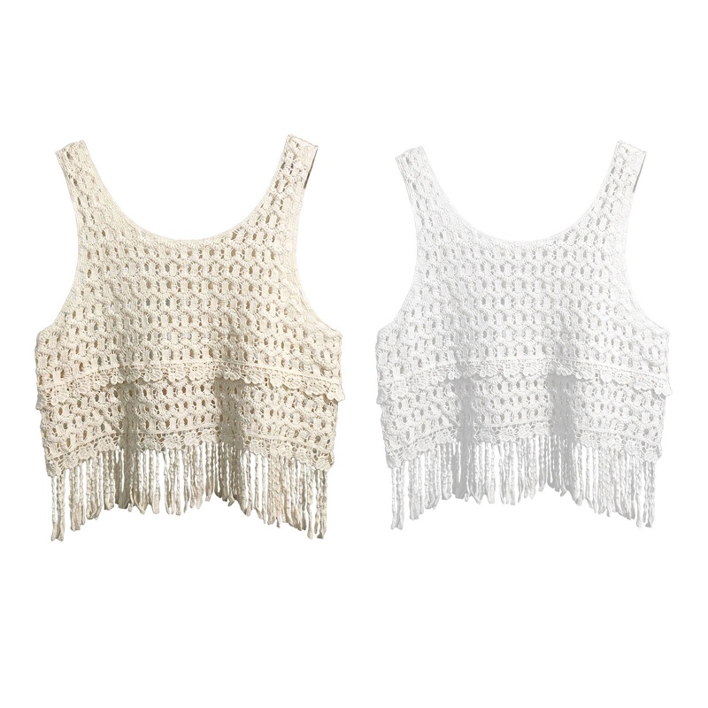 Áo Sweater Dệt Kim Sát Nách Cổ Tròn Phong Cách Thời Trang Hàn Quốc