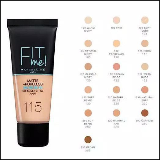 (hàng Mới Về) Kem Nền Dạng Lỏng Maybelline Fit Me! 18ml - 115 Ivory