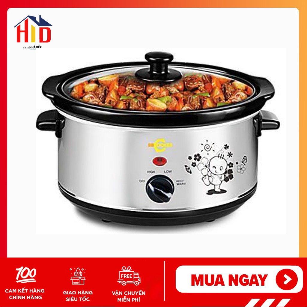 Nồi nấu chậm BBcooker 2,5 lít chính hãng