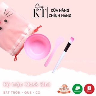 Bộ trộn mặt nạ - dụng cụ đắp mặt nạ tiện lợi - cọ đắp mặt nạ - que đắp mặt nạ spa