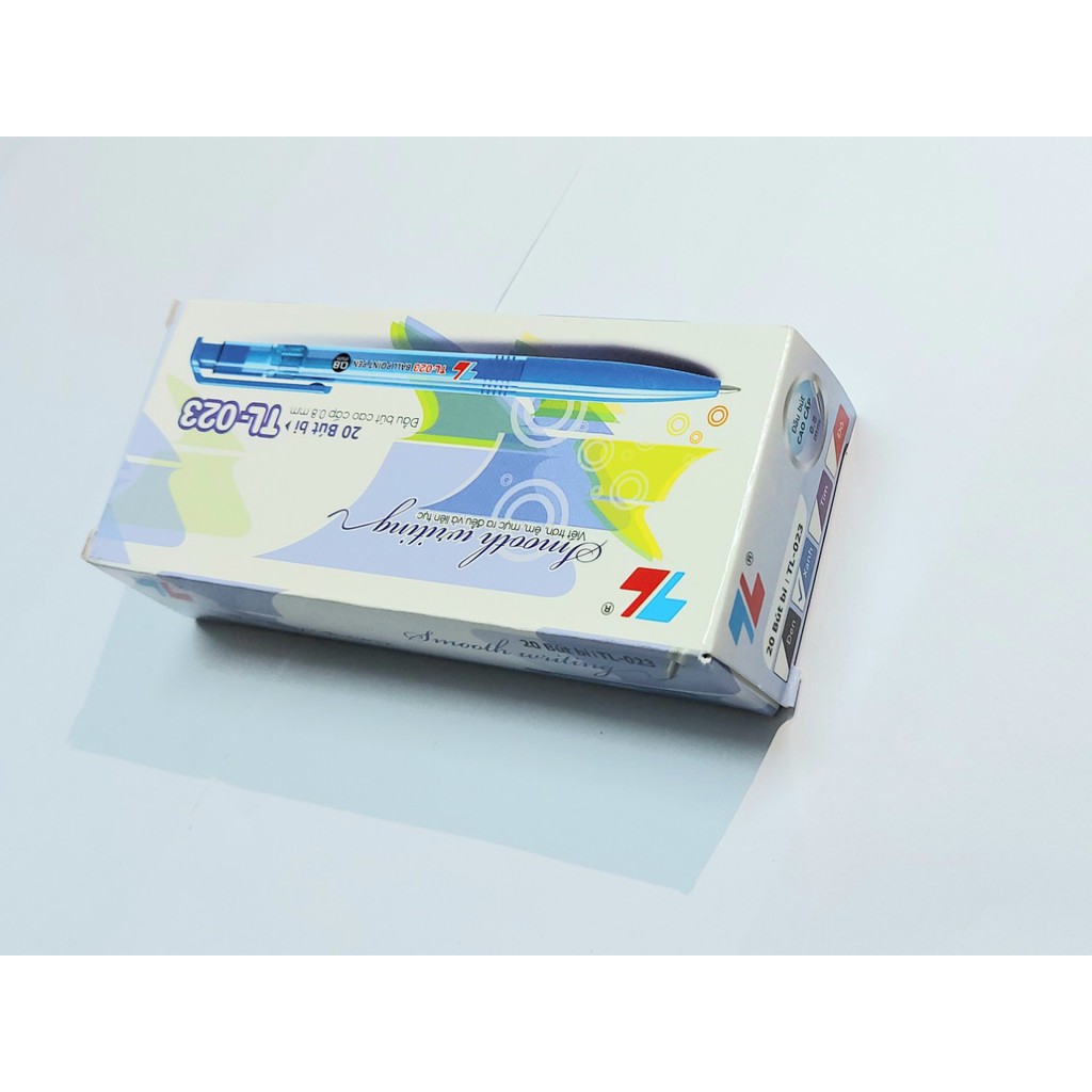 Hộp 20 cây bút bi Thiên Long TL-023 ngòi 0.8mm- Hàng chính hãng