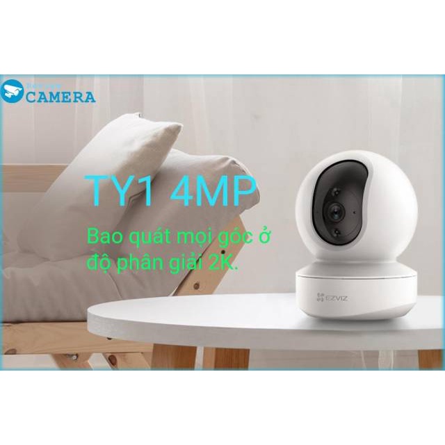 Camera IP Wifi EZviz TY1 4MP - độ phân giải 2K hình ảnh siêu nét
