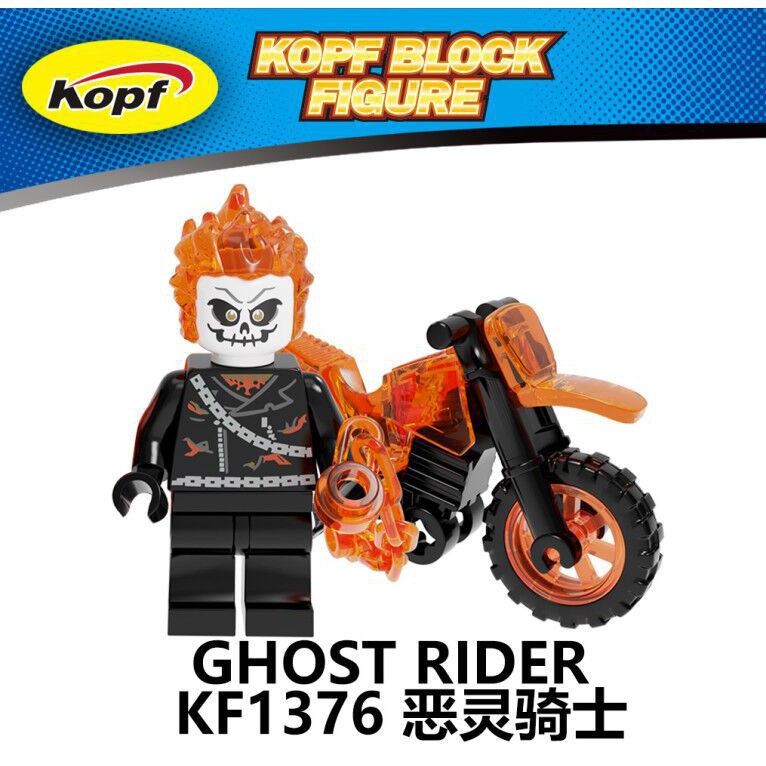 Minifigures Các Mẫu Nhân Vật Ma Tốc Độ Ghost Rider Đẹp Mắt Mẫu Mới Ra KF6120