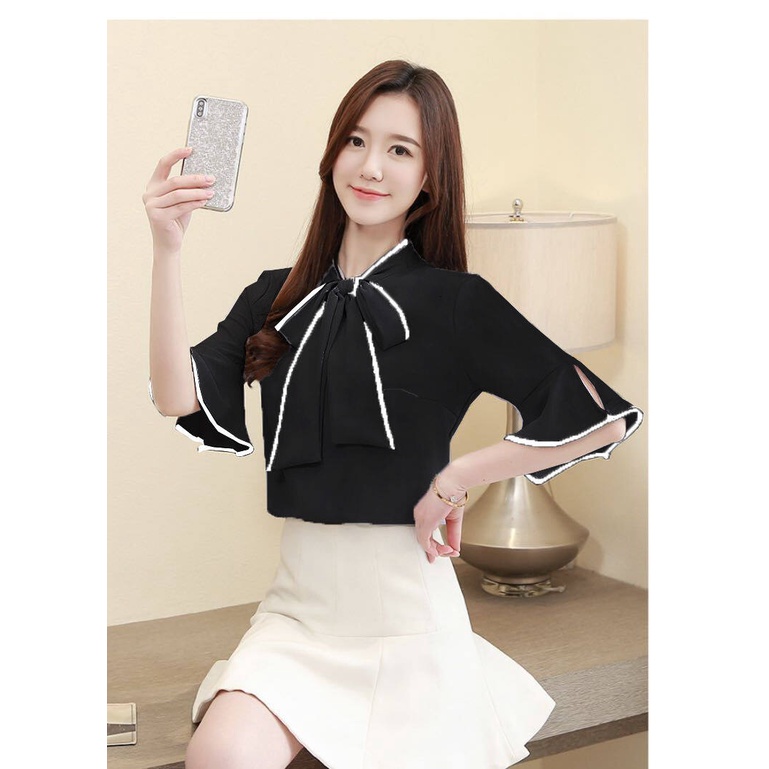 Áo Sơ Mi Trắng Tay Ngắn Dáng Rộng Phong Cách Hàn Quốc Thời Trang Mùa Hè Cho Nữ